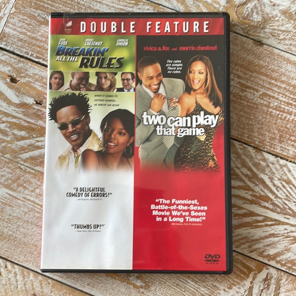 Double feature📀 Breakin’ all the Rules & Two Can Play That Game 
2 for 1!!